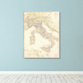 Toile Carte Italie (Insitu (Plancher de Bois))