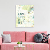 Toile Carte Letterpress USA (Insitu(Salon))