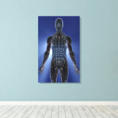 Toile Carte lumineuse des points d'acupuncture (Insitu (Plancher de Bois))