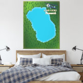 Toile Carte Lund Fjord Danemark (Insitu(Chambre))