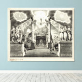 Toile Carte maçonnique (1846) (Insitu (Plancher de Bois))