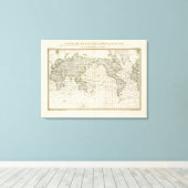Toile Carte magnétique du monde (Insitu (Plancher de Bois))
