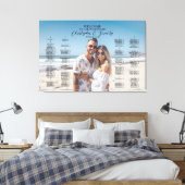 Toile Carte mariage moderne avec photo, élégant (Insitu(Chambre))
