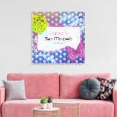 Toile Carte mémoire d'authentification Bat mitzvah CRAZY (Insitu(Salon))