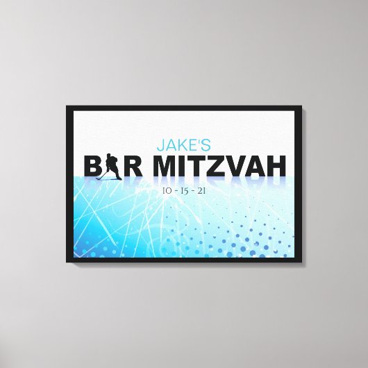 Toile Carte mémoire d'ouverture de session HOCKEY Bar Mi (Recto)