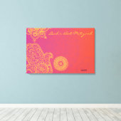 Toile Carte mémoire Hemsa Canvas Bat mitzvah Connexion (Insitu (Plancher de Bois))