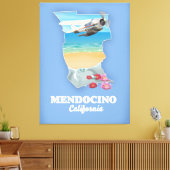 Toile Carte Mendocino California (Insitu(Salon))