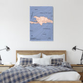 Toile Carte météo d'Hispaniola (Insitu(Chambre))