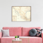 Toile Carte Mexique-Texas (Insitu(Salon))