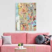 Toile Carte moderne de New York I 3 (Insitu(Salon))