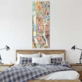 Toile Carte moderne de New York III (Insitu(Chambre))