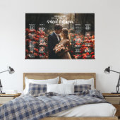 Toile Carte moderne des sièges mariages avec photo (Insitu(Chambre))