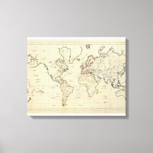 Toile Carte mondiale (Recto)
