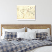 Toile Carte mondiale (Insitu(Chambre))