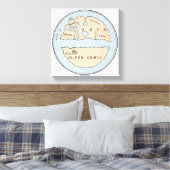 TOILE CARTE MONDIALE, 1ER SIÈCLE (Insitu(Chambre))