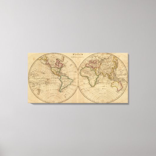 Toile Carte mondiale 4 (Recto)