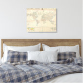 Toile Carte mondiale de la végétation (Insitu(Chambre))