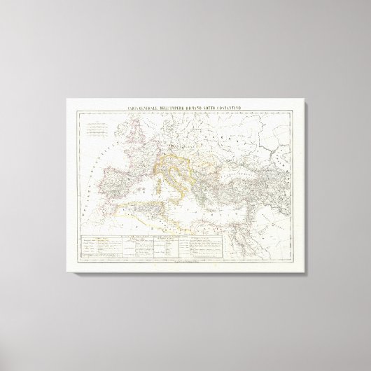 Toile Carte mondiale de l'hémisphère oriental (Recto)