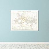 Toile Carte mondiale de l'hémisphère oriental (Insitu (Plancher de Bois))