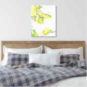 Toile Carte mondiale Globe Pays Atlas (Insitu(Chambre))