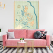 Toile Carte n° 4 orographique (Insitu(Salon))