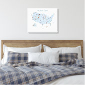 Toile Carte nationale des parcs bleus Pépinière forestiè (Insitu(Chambre))