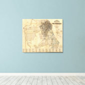 Toile Carte officielle du Guide de Bancroft de San Franc (Insitu (Plancher de Bois))