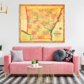 Toile Carte panoramique Arkansas (Insitu(Salon))