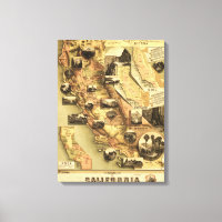 Carte panoramique de Californie