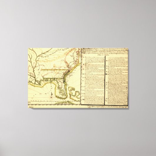 Toile Carte panoramique (espagnol) (Recto)