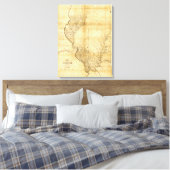 Toile Carte panoramique IllinoisIllinois (Insitu(Chambre))