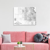 Toile Carte panoramique KansasKansas (Insitu(Salon))