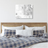 Toile Carte panoramique KansasKansas (Insitu(Chambre))
