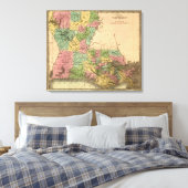 Toile Carte panoramique LouisianeLouisiane (Insitu(Chambre))