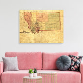 Toile Carte panoramique MontanaMontana (Insitu(Salon))