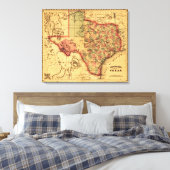 Toile Carte panoramique Texas (Insitu(Chambre))