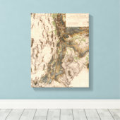 Toile Carte panoramique UtahUtah (Insitu (Plancher de Bois))