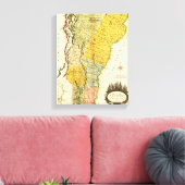 Toile Carte panoramique VermontVermont (Insitu(Salon))