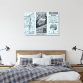 Toile Carte Peuples Ligne des Steamers (Insitu(Chambre))