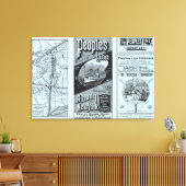 Toile Carte Peuples Ligne des Steamers (Insitu(Salon))