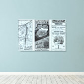 Toile Carte Peuples Ligne des Steamers (Insitu (Plancher de Bois))