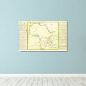 Toile Carte physique de l'Afrique (Insitu (Plancher de Bois))