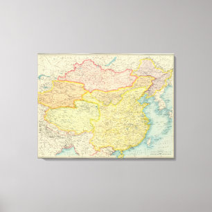 Toile Carte politique chinoise