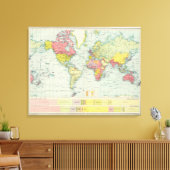 Toile Carte politique mondiale (Insitu(Salon))