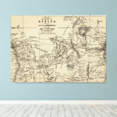 Toile Carte Portion de l'Afrique | Cameron's Route 2 (Insitu (Plancher de Bois))