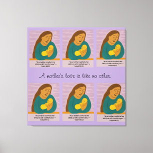Toile Carte postale Isaiah 66:13 Mère et bébé réconforta