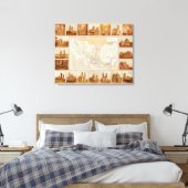 Toile Carte religieuse du Mexique (Insitu(Chambre))