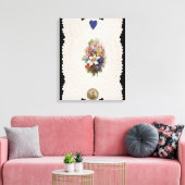 Toile Carte Saint Valentin représentant des fleurs, c.18 (Insitu(Salon))
