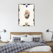 Toile Carte Saint Valentin représentant des fleurs, c.18 (Insitu(Chambre))