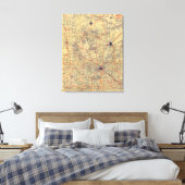 Toile Carte standard du Minnesota (Insitu(Chambre))